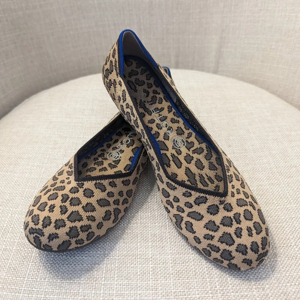 Size 8.5 Rothy's Leopard Flats - Picture 1 of 2